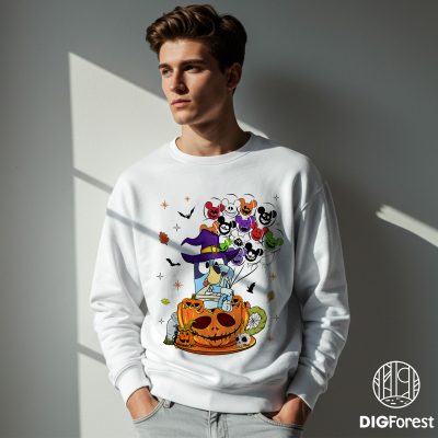 Bluey Halloween Party PNG, Trick or Treat Clipart, Bluey Heelerween Shirt Design, Bluedog Family Halloween Sublimation