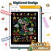 Luigi Super Mario Christmas PNG – Mario Bros Holiday Design, Luigi Xmas Gift Graphic