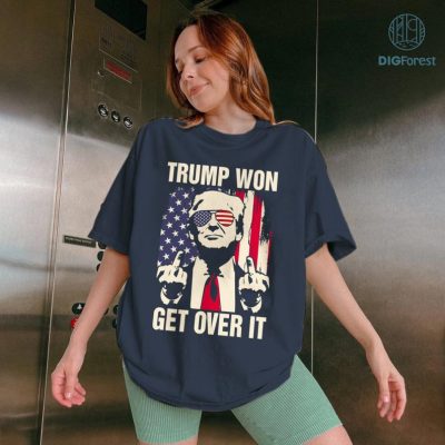 Trump Won 2024 Get Over It Shirt | 47th President Trump Victory Tee | Republican Trump Won Again T-Shirt Trump Won 2024 Get Over It Shirt | 47th President Trump Victory Tee | Republican Trump Won Again T-Shirt