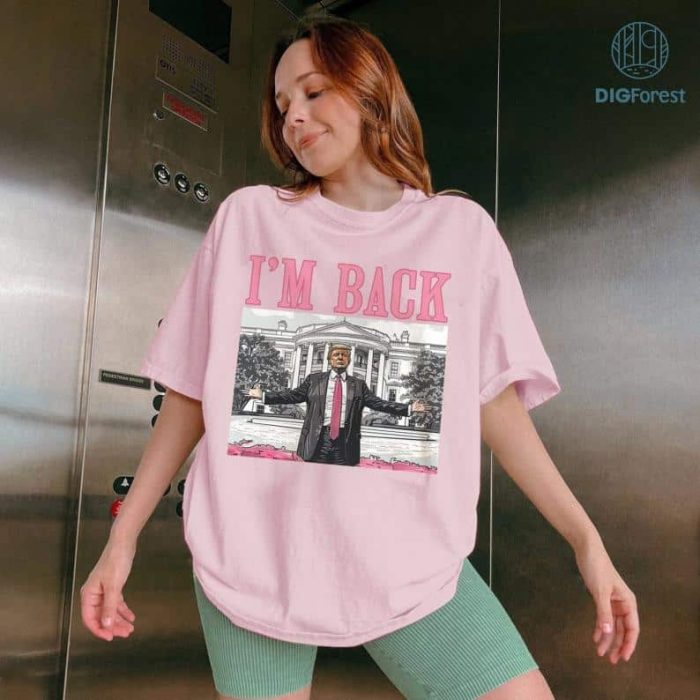 Trump I'm Back Christmas Shirt | Humorous Trump Daddy's Home Tee | Christmas Republican Sweater