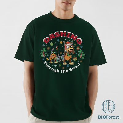 Disney Dashing Through The Snow Christmas Sweatshirt - Slinky Dog Toy Story Xmas Tee, Holiday Gift Shirt Disney Dashing Through The Snow Christmas Sweatshirt - Slinky Dog Toy Story Xmas Tee, Holiday Gift Shirt