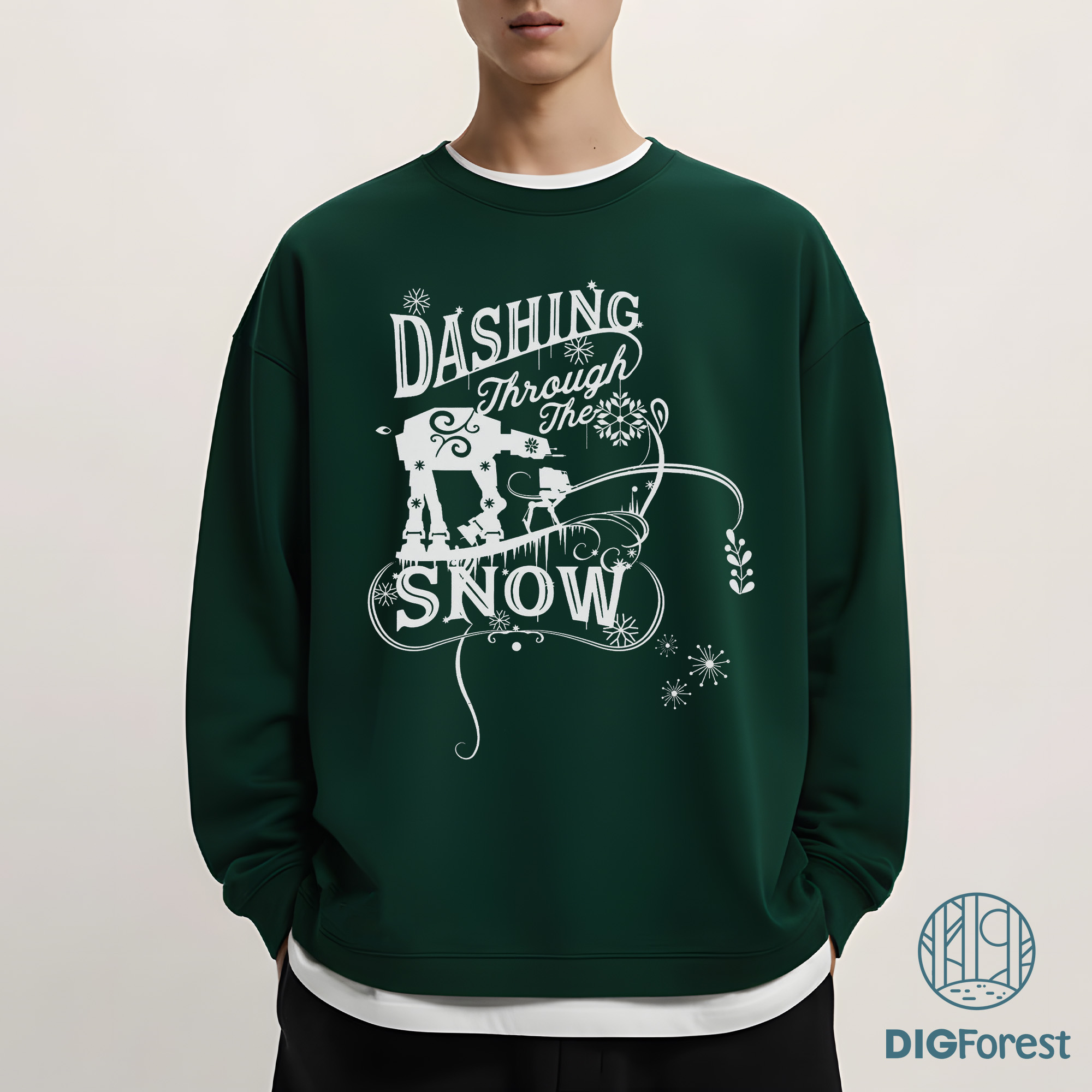 AT-AT Dashing Through Snow Christmas Shirt - Funny Star Wars Xmas Tee, Disneyland Family Vacation 2025 Gift AT-AT Dashing Through Snow Christmas Shirt - Funny Star Wars Xmas Tee, Disneyland Family Vacation 2025 Gift