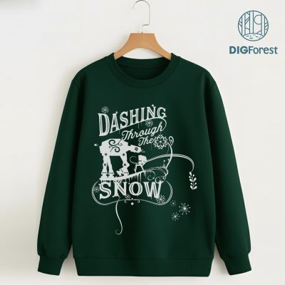 AT-AT Dashing Through Snow Christmas Shirt - Funny Star Wars Xmas Tee, Disneyland Family Vacation 2025 Gift AT-AT Dashing Through Snow Christmas Shirt - Funny Star Wars Xmas Tee, Disneyland Family Vacation 2025 Gift