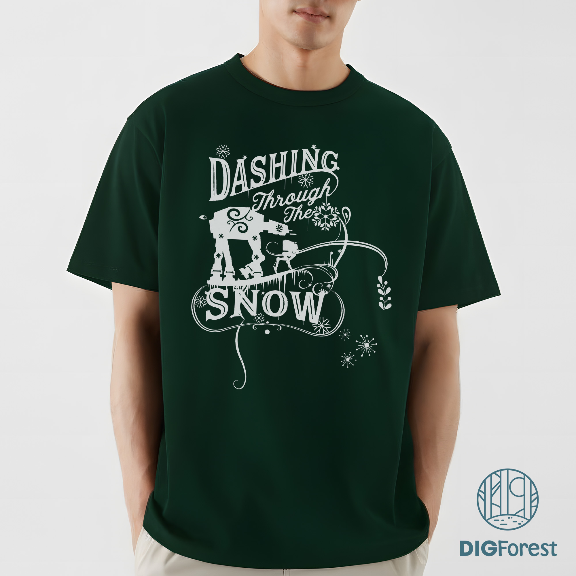 AT-AT Dashing Through Snow Christmas Shirt - Funny Star Wars Xmas Tee, Disneyland Family Vacation 2025 Gift AT-AT Dashing Through Snow Christmas Shirt - Funny Star Wars Xmas Tee, Disneyland Family Vacation 2025 Gift