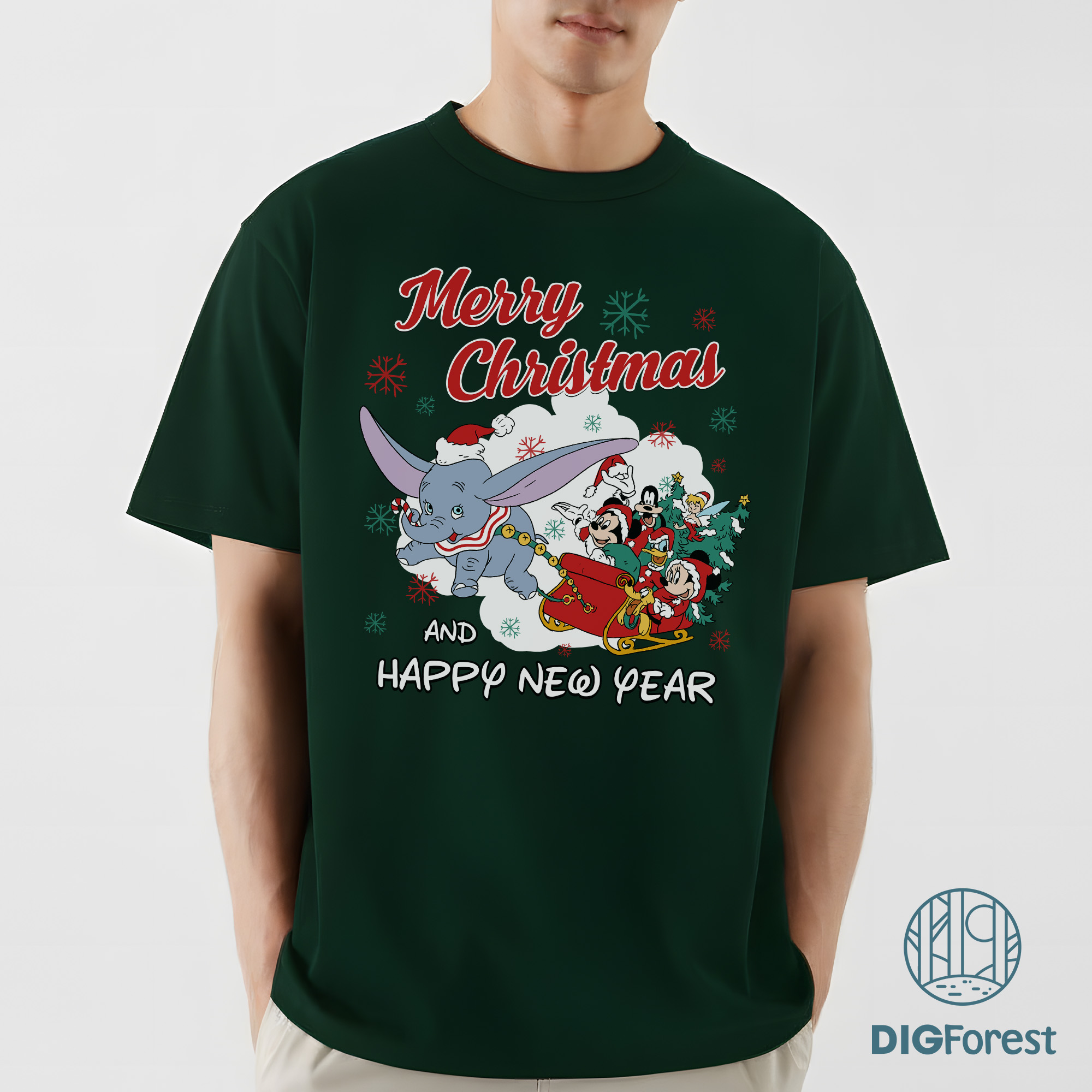 Disney Merry Christmas and Happy New Year Shirt - Mickey and Friends Holiday Tee, Family Christmas 2025 Trip Disney Merry Christmas and Happy New Year Shirt - Mickey and Friends Holiday Tee, Family Christmas 2025 Trip