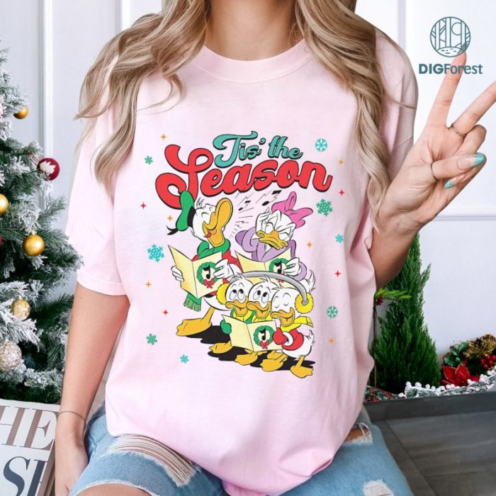 Disney Huey, Dewey, and Louie Christmas Shirt | Disneyland Tis the Season Sweatshirt | Matching Family Xmas Sweater