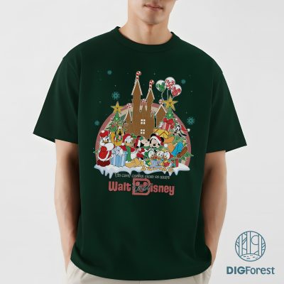 Disney Vintage Mickey and Friends Christmas Shirt - Mickey Ears Xmas Sweatshirt, Disneyland Christmas Shirt