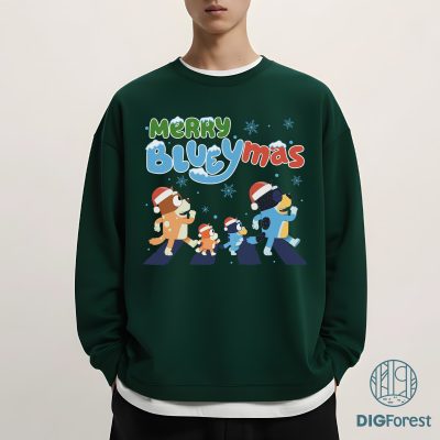 Bluey Bingo Christmas PNG - Bluey Family Holiday PNG, Kids Christmas PNG, Matching Family Xmas PNG