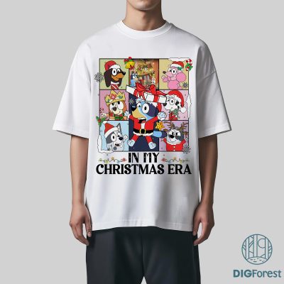 Bluey In My Christmas Era Shirt - Bluey The Eras Tour Sweatshirt, Midnights Bluey 2025 Shirt, Bluey Family Birthday Shirt