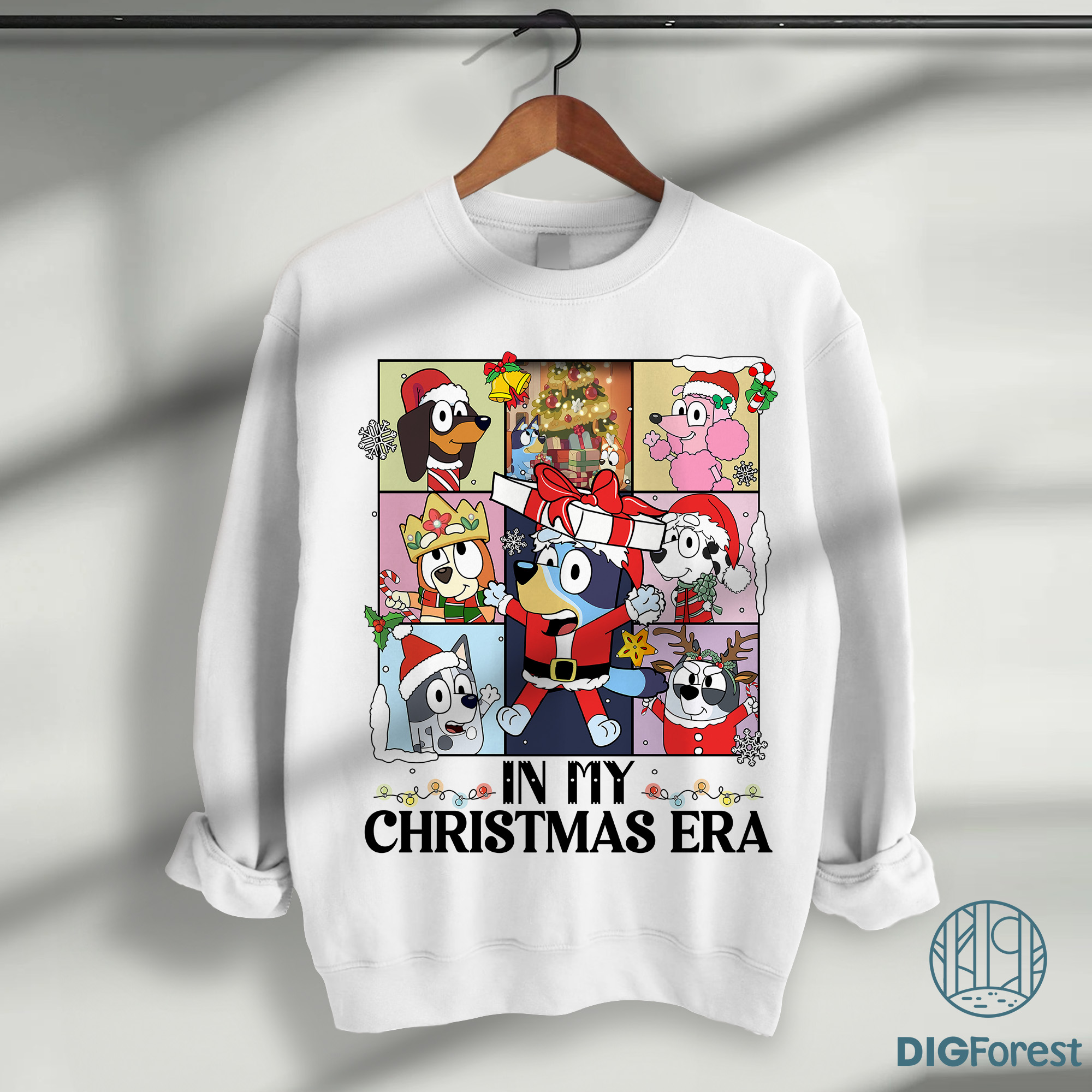 Bluey In My Christmas Era Shirt - Bluey The Eras Tour Sweatshirt, Midnights Bluey 2025 Shirt, Bluey Family Birthday Shirt Bluey In My Christmas Era Shirt - Bluey The Eras Tour Sweatshirt, Midnights Bluey 2025 Shirt, Bluey Family Birthday Shirt