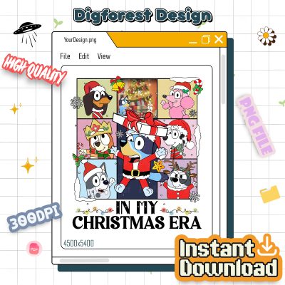 Bluey In My Christmas Era Shirt - Bluey The Eras Tour Sweatshirt, Midnights Bluey 2025 Shirt, Bluey Family Birthday Shirt Bluey In My Christmas Era Shirt - Bluey The Eras Tour Sweatshirt, Midnights Bluey 2025 Shirt, Bluey Family Birthday Shirt