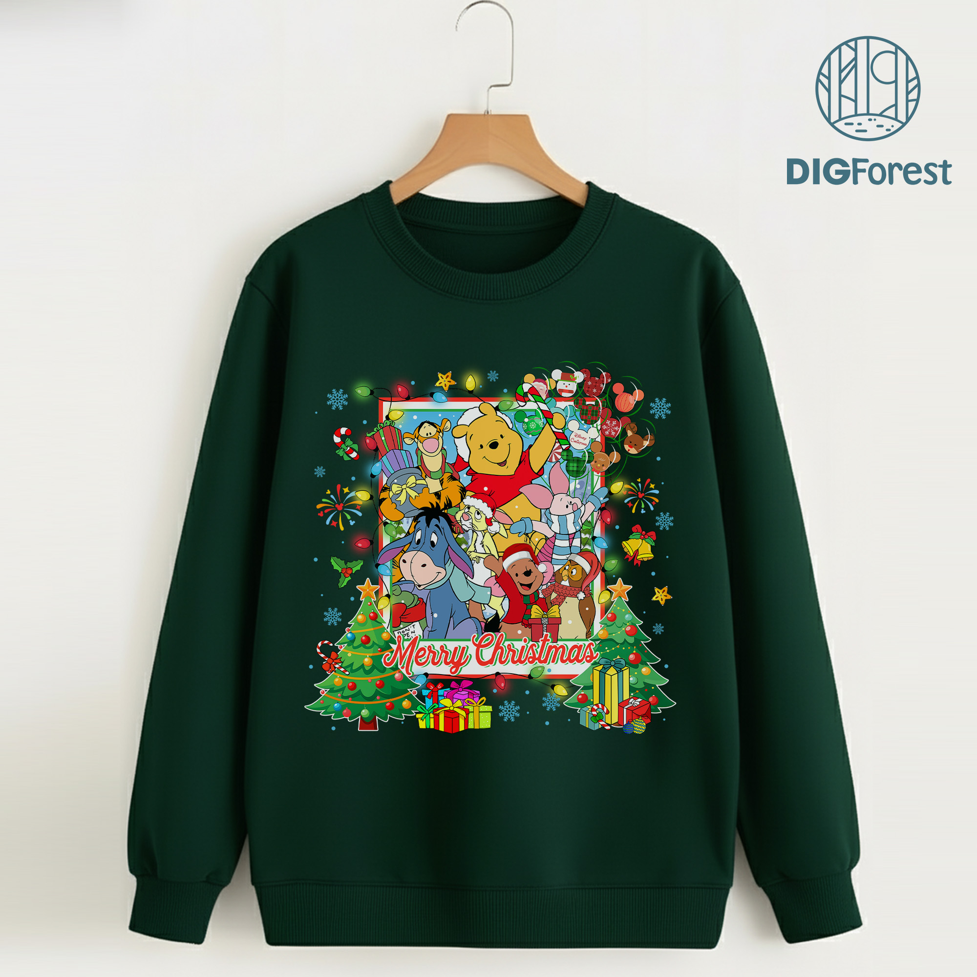 Disney Pooh and Friends Christmas Shirt - Winnie the Pooh Holiday Sweatshirt, Piglet and Eeyore Christmas Shirt Disney Pooh and Friends Christmas Shirt - Winnie the Pooh Holiday Sweatshirt, Piglet and Eeyore Christmas Shirt
