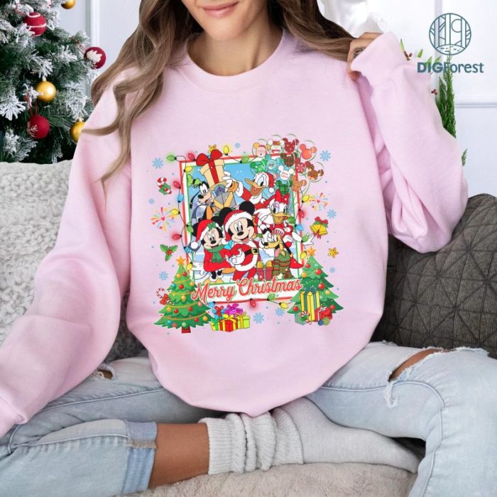 Disney Mickey & Friends Christmas Shirt, Mickey & Friends Holiday Shirt, Disneyland Christmas Party Shirt, Mickey & Friends Xmas Shirt, Family Christmas Tee