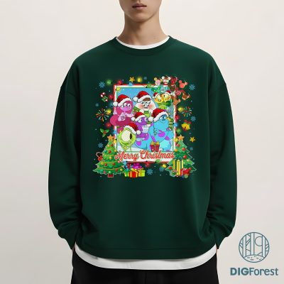 Disney Monsters Inc Christmas Shirt - Monsters University Holiday Sweatshirt, Mike and Sulley Xmas Shirt