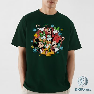 Vintage Disney Mickey & Friends Christmas Shirt - Retro Disneyland Xmas Sweatshirt, Disneyland Castle Family Trip Shirt Vintage Disney Mickey & Friends Christmas Shirt - Retro Disneyland Xmas Sweatshirt, Disneyland Castle Family Trip Shirt