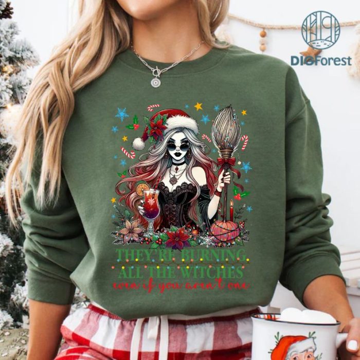 They're Burning All the Witches Christmas Shirt | Feminist Witchy Holiday Tee | Unique Christmas Gift for Her