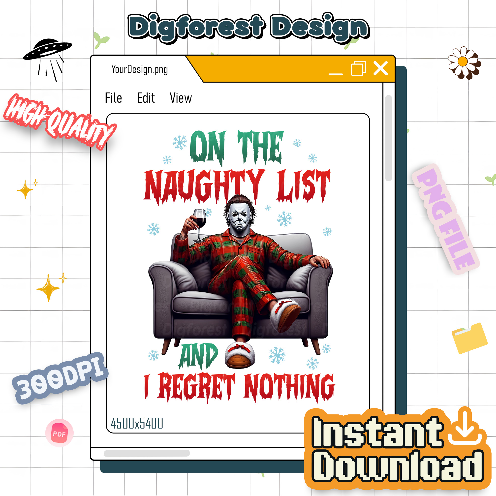 Michael Myers On the Naughty List and I Regret Nothing Shirt - Funny Merry Creepmas Holiday Shirt Michael Myers On the Naughty List and I Regret Nothing Shirt - Funny Merry Creepmas Holiday Shirt