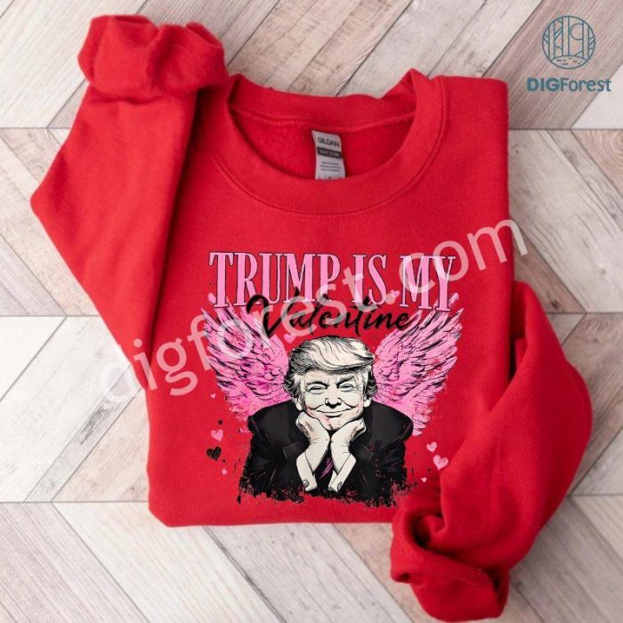 Retro Trump Is My Valentine Long Sleeve T-Shirt | Funny Trump Valentine's Day Shirt | Valentine Gift for Him or Her | 2024 Trump Valentine Shirt