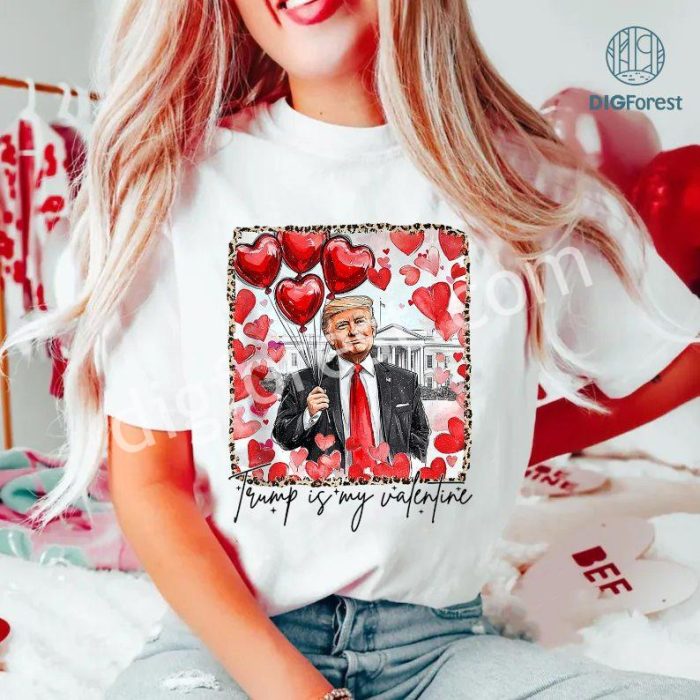 Retro Vintage Trump Is My Valentine Shirt | Heart Valentine’s Day Shirt | Funny Trump Valentine Gift | 2024 Valentine Shirt