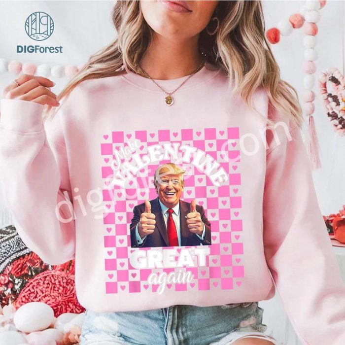 Make Valentine’s Day Great Again T-Shirt | Funny Donald Trump Shirt | Valentine’s Day Humor Tee | Trump Lover Gift Shirt