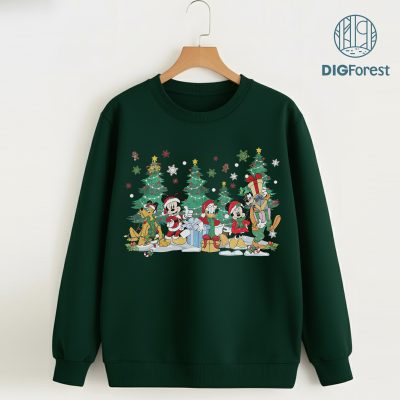 Vintage Mickey and Friends Christmas Tree Shirt - Disney Holiday Sweatshirt, Mickey’s Very Merry Xmas Gift Shirt Vintage Mickey and Friends Christmas Tree Shirt - Disney Holiday Sweatshirt, Mickey’s Very Merry Xmas Gift Shirt