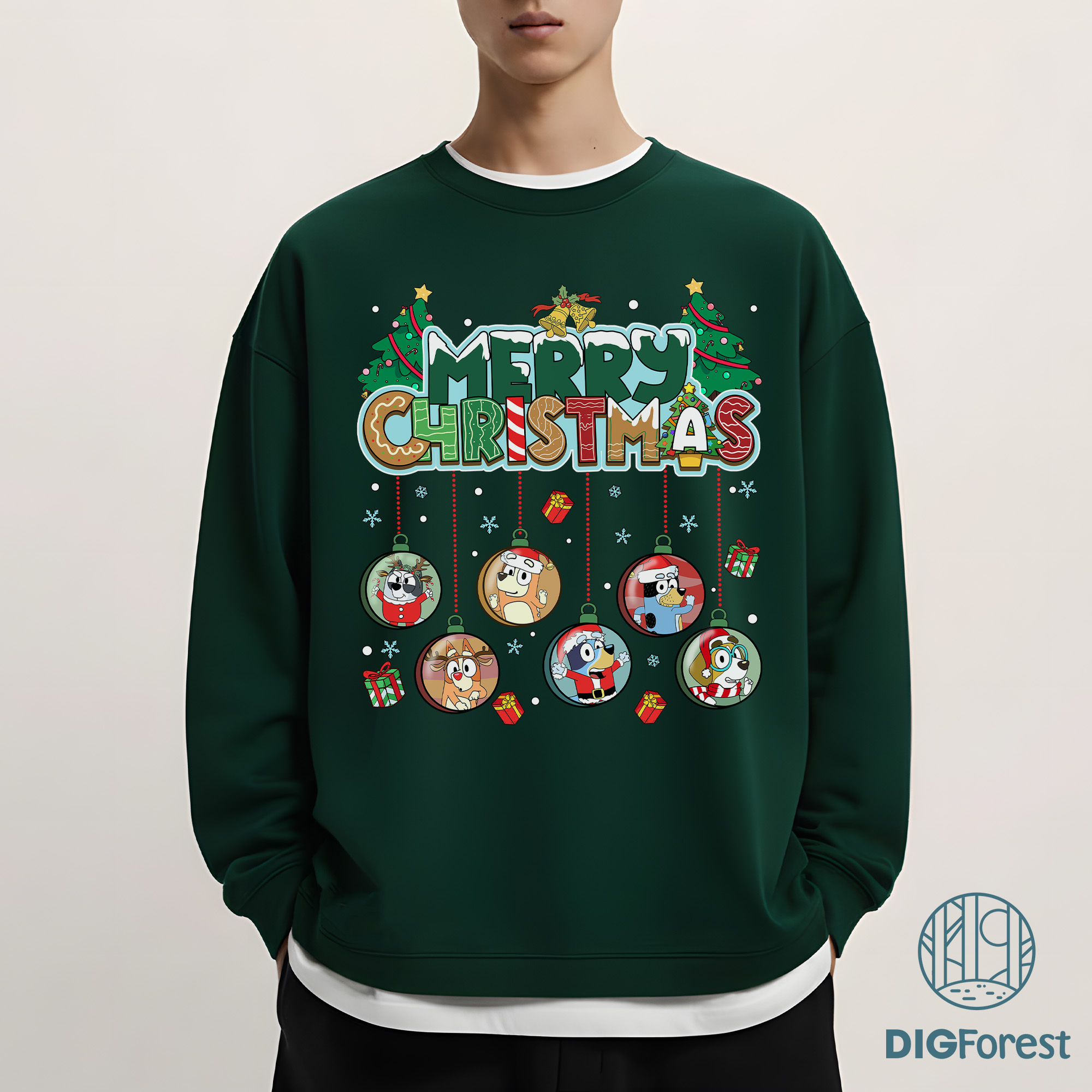Bluey Family Christmas Ball Shirt - Bluey and Bingo Holiday Sweatshirt, Matching Family Christmas Shirt Bluey Family Christmas Ball Shirt - Bluey and Bingo Holiday Sweatshirt, Matching Family Christmas Shirt
