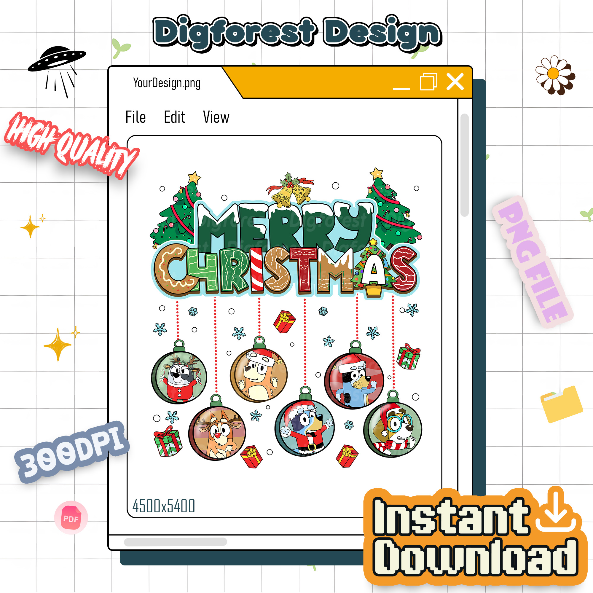 Bluey Family Christmas Ball Shirt - Bluey and Bingo Holiday Sweatshirt, Matching Family Christmas Shirt Bluey Family Christmas Ball Shirt - Bluey and Bingo Holiday Sweatshirt, Matching Family Christmas Shirt