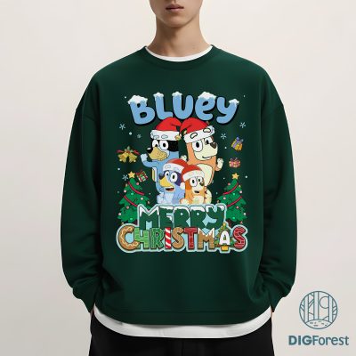 Bluey Merry Christmas Shirt - Bluey and Bingo Family 2025 Sweatshirt, Most Wonderful Time of the Year Shirt