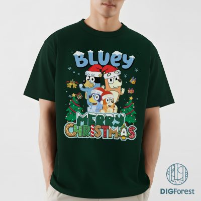Bluey Merry Christmas Shirt - Bluey and Bingo Family 2025 Sweatshirt, Most Wonderful Time of the Year Shirt