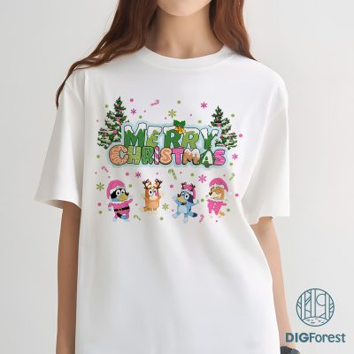Bluey Merry Christmas Family Shirt - Bluey Holiday Sweatshirt, Family Christmas Hoodie, Bluey Xmas Party Shirt Bluey Merry Christmas Family Shirt - Bluey Holiday Sweatshirt, Family Christmas Hoodie, Bluey Xmas Party Shirt
