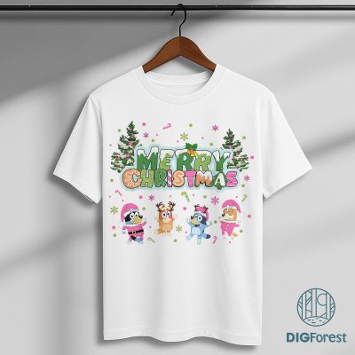Bluey Merry Christmas Family Shirt - Bluey Holiday Sweatshirt, Family Christmas Hoodie, Bluey Xmas Party Shirt Bluey Merry Christmas Family Shirt - Bluey Holiday Sweatshirt, Family Christmas Hoodie, Bluey Xmas Party Shirt