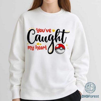 You’ve Caught My Heart PNG – Pokeball Valentine Design, Pikachu Anime Couple Art, Romantic Gift Digital Download You’ve Caught My Heart PNG – Pokeball Valentine Design, Pikachu Anime Couple Art, Romantic Gift Digital Download