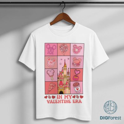 Vintage Disney In My Valentine Era PNG – Romantic Love Theme Art, Couple Matching Design, Valentine Digital Download Vintage Disney In My Valentine Era PNG – Romantic Love Theme Art, Couple Matching Design, Valentine Digital Download