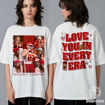 Love You In Every Era PNG – Romantic Valentine Couple Art, Swiftie Inspired Design, Trendy Love Digital Download