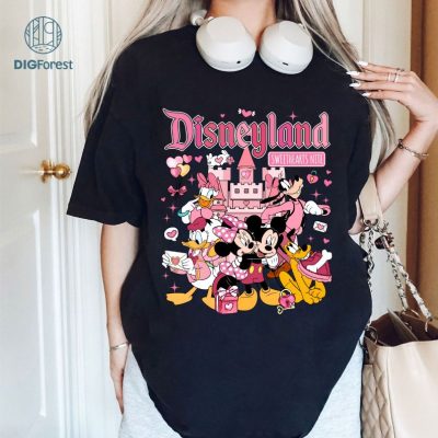 Disney Mickey and Friends Love Hearts Castle Valentine Shirt | Disney Valentine's Day 2025 Tee | Disneyland Couple Matching Gift | WDW Valentine T-Shirt Disney Mickey and Friends Love Hearts Castle Valentine Shirt | Disney Valentine's Day 2025 Tee | Disneyland Couple Matching Gift | WDW Valentine T-Shirt