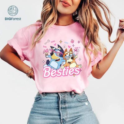 Bluey and Bingo Besties Valentine Shirt | Blue Dog Best Friends Valentine's Day Tee | Kids Bluey and Bingo Love Shirt | Valentine Matching Shirt Bluey and Bingo Besties Valentine Shirt | Blue Dog Best Friends Valentine's Day Tee | Kids Bluey and Bingo Love Shirt | Valentine Matching Shirt