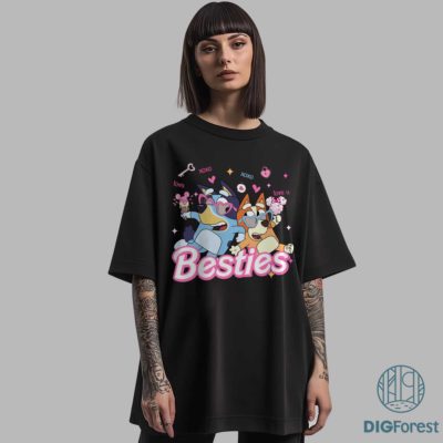 Bluey & Bingo Besties Valentine PNG – Blue Dog Best Friends Love Art, Kids Matching Design, Digital Download Bluey & Bingo Besties Valentine PNG – Blue Dog Best Friends Love Art, Kids Matching Design, Digital Download