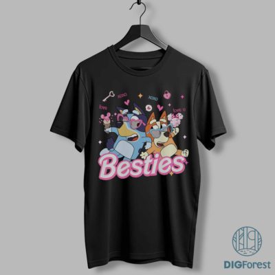 Bluey & Bingo Besties Valentine PNG – Blue Dog Best Friends Love Art, Kids Matching Design, Digital Download Bluey & Bingo Besties Valentine PNG – Blue Dog Best Friends Love Art, Kids Matching Design, Digital Download