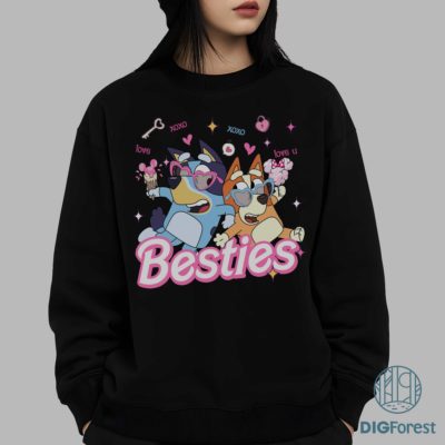 Bluey & Bingo Besties Valentine PNG – Blue Dog Best Friends Love Art, Kids Matching Design, Digital Download Bluey & Bingo Besties Valentine PNG – Blue Dog Best Friends Love Art, Kids Matching Design, Digital Download