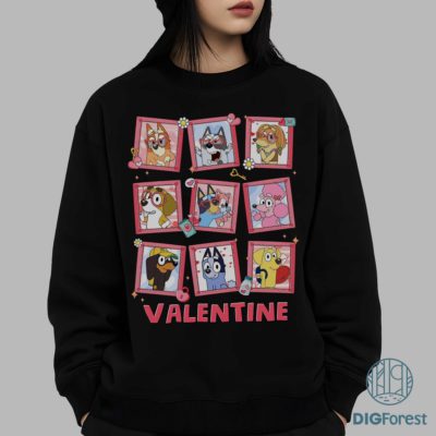 Happy Valentine Bluey PNG – Bluey & Bingo Love Design, Cute Cartoon Heart Art, Kids Digital Download Happy Valentine Bluey PNG – Bluey & Bingo Love Design, Cute Cartoon Heart Art, Kids Digital Download