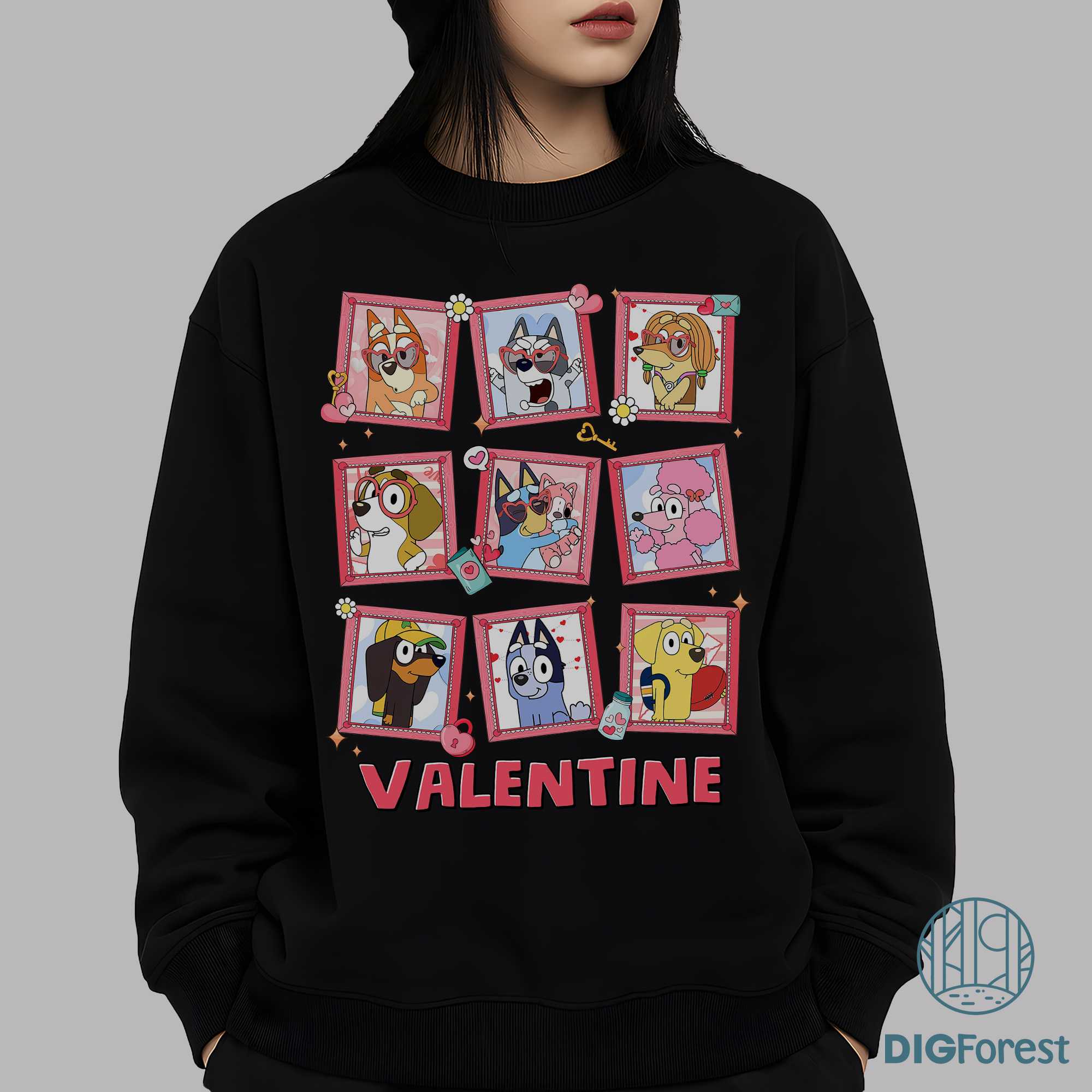 Happy Valentine Bluey PNG – Bluey & Bingo Love Design, Cute Cartoon Heart Art, Kids Digital Download Happy Valentine Bluey PNG – Bluey & Bingo Love Design, Cute Cartoon Heart Art, Kids Digital Download