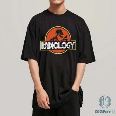 Jurassic Park Radiology Shirt | Skeleton Rad Tech X-Ray T-Shirt | Medical Radiologist Discipline Shirt