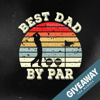 Best Dad By Par Vintage Golf Shirt | Father’s Day Golf Gift for Men | Personalized Dad Shirt | Custom Golf Gift for Dad | Gift for Golfers