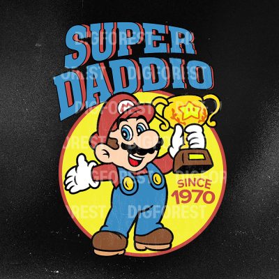 Retro Super Daddio Since 1970 Shirt – Vintage Super Mario Father's Day Shirt, Super Daddio Tee for Dad, New Dad Gift