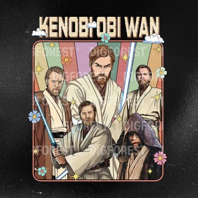 Vintage Mineral Obi-Wan Kenobi Shirt – Star Wars Galaxy’s Edge Tee, Kenobi Lightsaber Shirt, Retro Jedi Master Gift