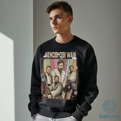 Vintage Mineral Obi-Wan Kenobi Shirt – Star Wars Galaxy’s Edge Tee, Kenobi Lightsaber Shirt, Retro Jedi Master Gift