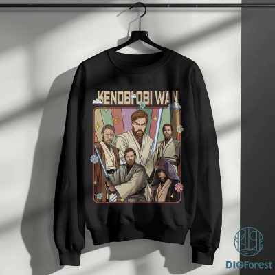 Vintage Mineral Obi-Wan Kenobi Shirt – Star Wars Galaxy’s Edge Tee, Kenobi Lightsaber Shirt, Retro Jedi Master Gift