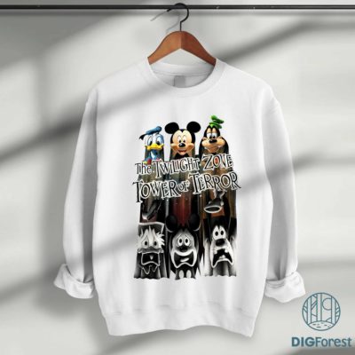 Vintage Tower Of Terror Mickey PNG - Disney Rides PNG, Twilight Zone PNG, Hollywood Studios PNG