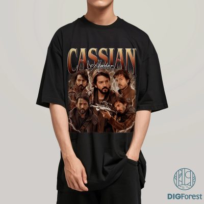 Vintage Cassian Andor 90s Vintage Style T-Shirt, Cassian Andor Png, Cassian Andor Diego Luna 90s, Starwars Shirt, Digital Download