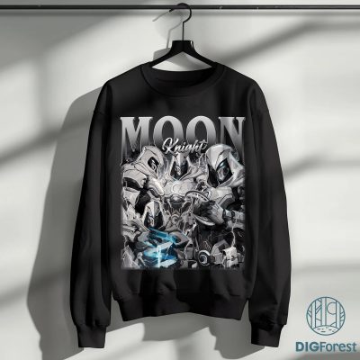 Moon Knight Superhero Team Homage Shirt, Vintage Moon Knight Bootleg Shirt, Gamer Gift For Girl, Video Game Fan Gift Shirt, Gift For Husband